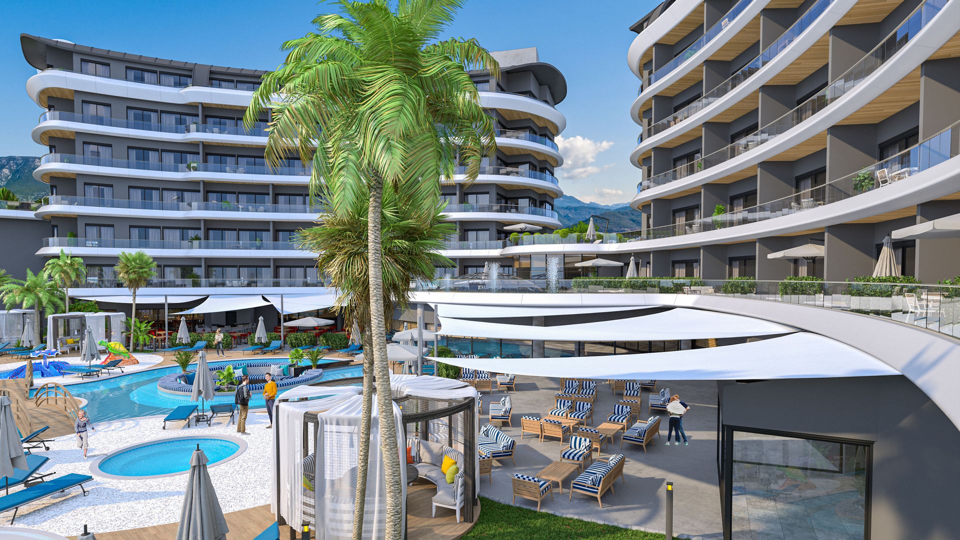 Apartament w Alanya, Turcja, 62m² - obraz 1